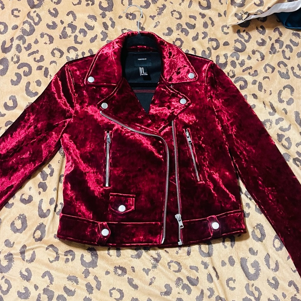 Velvet Moto Jacket